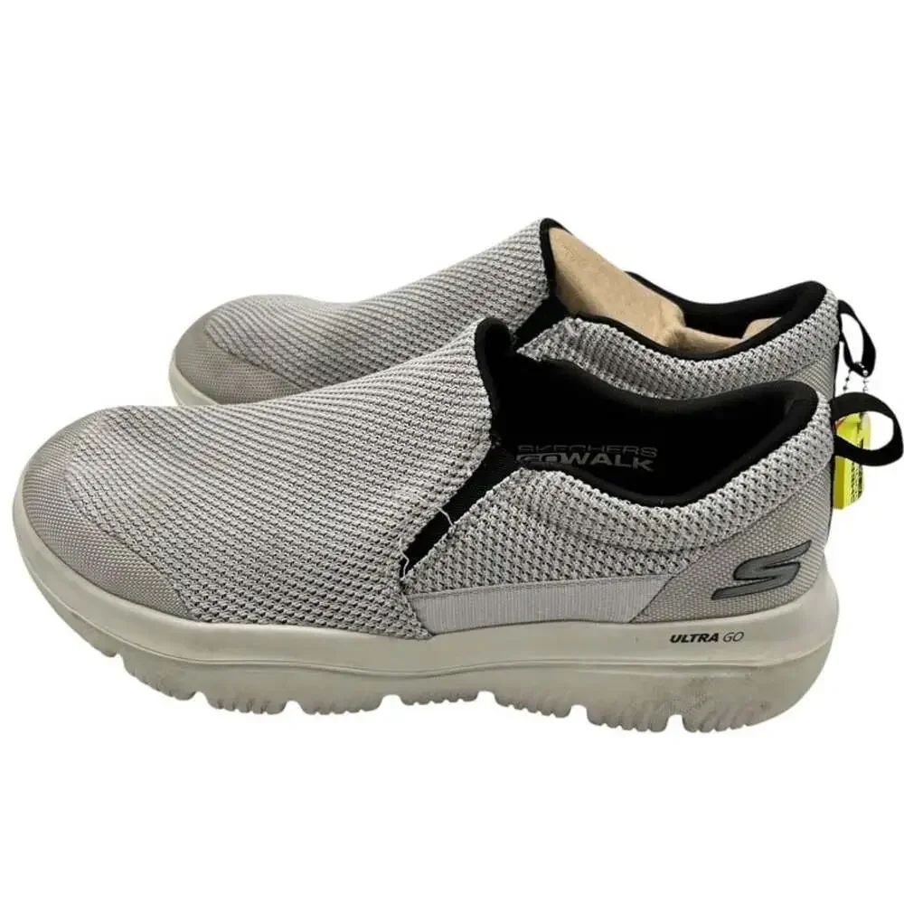 Skechers Men's Light Gray Go Walk Evolution Ultra-Impeccable Sneakers Size 8.5